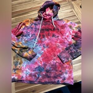 Staple tie dye men’s hoodie small